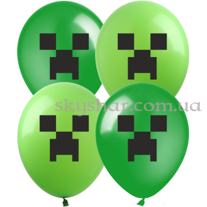 Гелієві кульки "Майнкрафт (Minecraft)" (30 см)  – фото 1