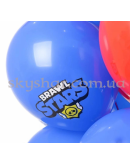 Гелієві кульки "Brawl Stars (Бравл Старс) Емблема на синьому" (35 см) – фото 3