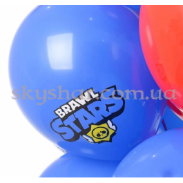 Гелиевые шары "Brawl Stars (Бравл Старс) Эмблема на синем" (35 см)  – фото 7