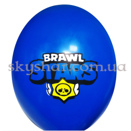 Опция Гелієві кульки "Brawl Stars (Бравл Старс) Емблема на синьому" (35 см) – фото 24