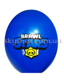 Гелієві кульки "Brawl Stars (Бравл Старс) Емблема на синьому" (35 см) – фото 2