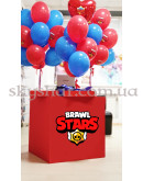 Коробка сюрприз с шарами "Brawl Stars" Красная (Бравл Старс) – фото 3
