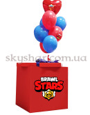 Коробка сюрприз с шарами "Brawl Stars" Красная (Бравл Старс) – фото 2