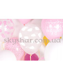 Гелієві кульки "Хмарки білі на прозорому" (35 см)  – фото 5