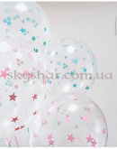 Гелиевые шары "Звезды мятные на прозрачном" (35 см)  – фото 3