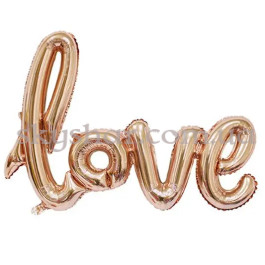 Опция Шары-буквы "Love Курсив" Rose Gold Воздух – фото 20