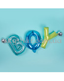 Фольговані кульки-літери "Boy" Повітря 35 см – фото 3