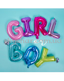 Фольговані кульки-літери "Boy" Повітря 35 см – фото 4