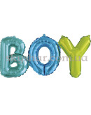 Фольговані кульки-літери "Boy" Повітря 35 см – фото 2
