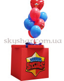 Коробка сюрприз с шарами "Brawl Stars" ЗВЕЗДА Красная (Бравл Старс) – фото 2
