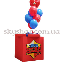 Опция Коробка сюрприз с шарами "Brawl Stars" ЗВЕЗДА Красная (Бравл Старс) – фото 20 Опция Коробка сюрприз с шарами "Brawl Stars" ЗВЕЗДА Красная (Бравл Старс) – фото 20