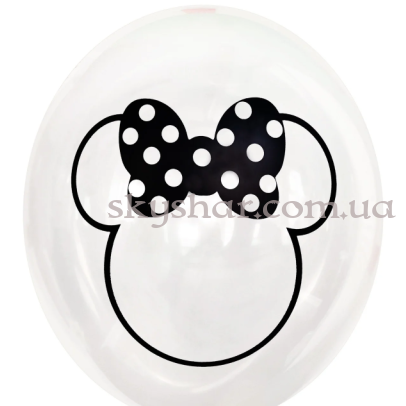 Гелиевые шары "Минни Маус на белом" (30 см)  – фото 1