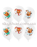 Гелиевые шары "Три Кота (Коты на белом)" (35 см)  – фото 2