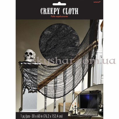 Драпіровка Сітка Чорна 76х152см – фото 1 Драпіровка Сітка Чорна 76х152см – фото 1