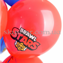 Опция Гелієві кульки "Brawl Stars (Бравл Старс) Емблема на червоному" (35 см) – фото 25