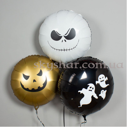 Кулька з фольги з наклейками «Halloween» – фото 1