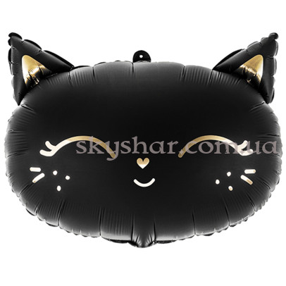 Фольгована кулька "Чорна кішечка" – фото 1 Фольгована кулька "Чорна кішечка" – фото 1