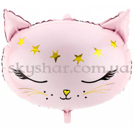 Опция Фольгована кулька "Рожева кішечка з зірками" – фото 20