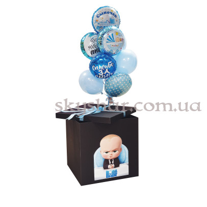 Коробка сюрприз з кульками "Boss Baby" – фото 1