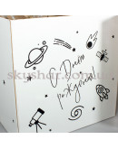 Коробка сюрприз з кульками "С Днем Рождения Космос" – фото 3