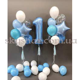 Опция Фотозона з кульок "Перший День Народження Хлопчика" – фото 11