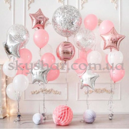 Опция Фотозона з кульок "Рожева ніжність" – фото 8