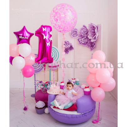 Фотозона з кульок "Малинова" – фото 1