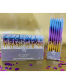Набор свечей для торта Омбре Радужное 12 шт. – фото 3