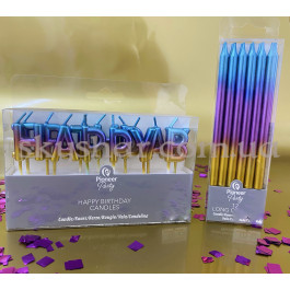 Набор свечей для торта Омбре Радужное 12 шт. – фото 11