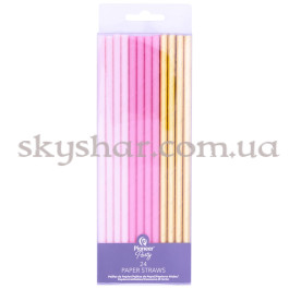 Опция Набор трубочек для коктейля "Розовые и золотистые" 24 шт. – фото 2 Опция Набор трубочек для коктейля "Розовые и золотистые" 24 шт. – фото 2