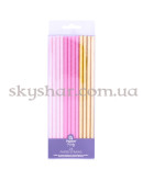 Набір трубочок для коктейлю "Рожеві та золотисті" 24 шт. – фото 2