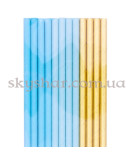 Набір трубочок для коктейлю "Блакитні та золотисті" 24 шт. – фото 3