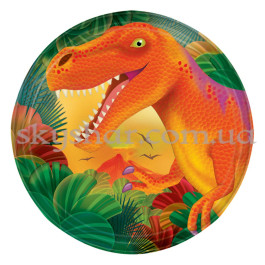 Опция Тарілки "Динозаври" 18 см 8 шт. – фото 4