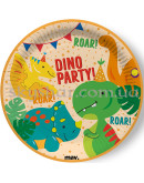 Тарілки "Dino Party Щасливий динозавр" 23 см 8 шт. – фото 2