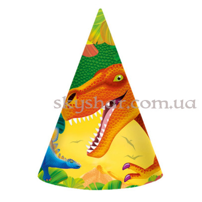 Колпаки "Динозавры" 8 шт. – фото 1