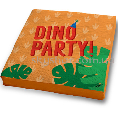 Серветки "Dino Party Динозаври" 20 шт. – фото 1