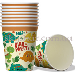 Стаканы "Dino Party Динозавры" 250 мл 8 шт. – фото 24