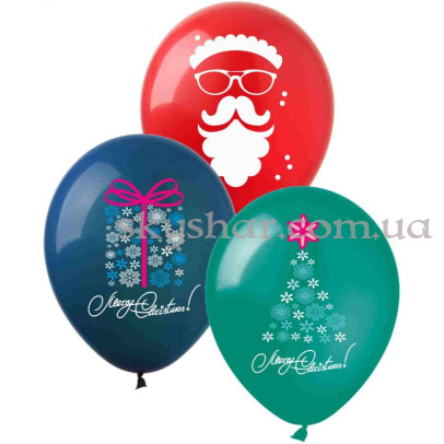 Гелієві кульки "Merry Christmas"  (30 см) – фото 1