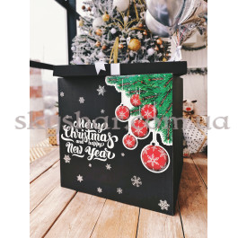 Коробка сюрприз з кульками "Happy New Year" чорна – фото 22