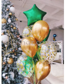 Коробка сюрприз с шарами "С Новым Годом!" белая – фото 4