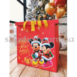 Коробка сюрприз с шарами "Happy New Year Микки Маус" красная – фото 21