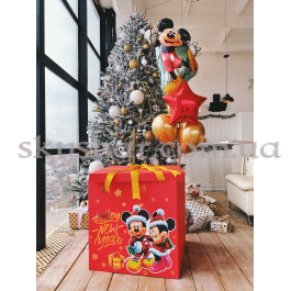 Опция Коробка сюрприз з кульками "Happy New Year Міккі Маус" червона – фото 20