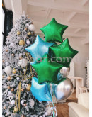 Коробка сюрприз с шарами "Волшебного Нового Года Снеговик" голубая – фото 4