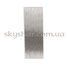 Трубочка для коктейлю фольгована срібна 12 шт. – фото 8