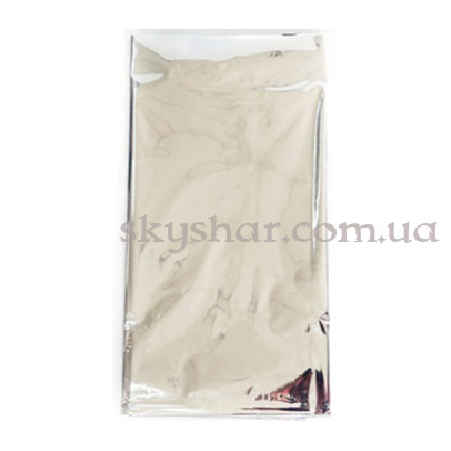 Скатерть фольгированная серебряная 1,37х1,82 – фото 1