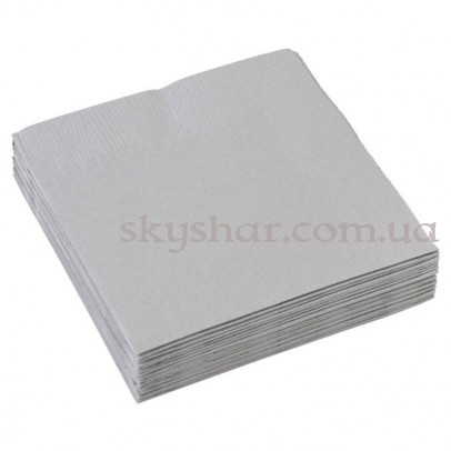 Серветки Сріблясті 33 см 20 шт. – фото 1