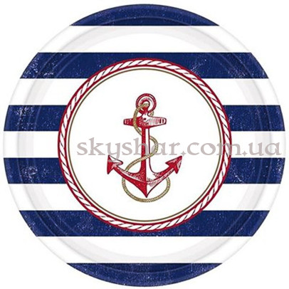 Тарілки Морська 17 см 8 шт. – фото 1