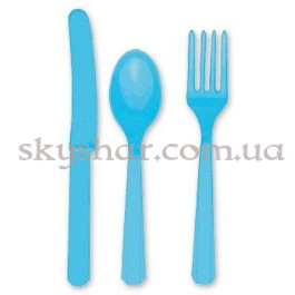Опция Столові прибори Блакитні 24 шт. – фото 9