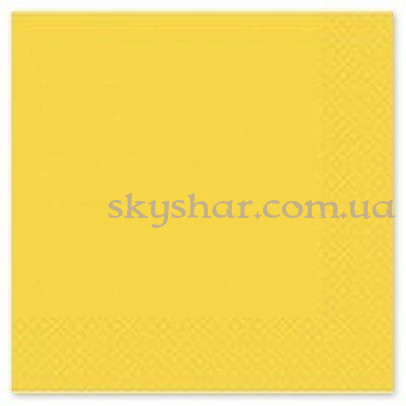 Салфетки Желтые 33 см 20 шт. – фото 1