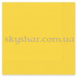 Опция Серветки Жовті 33 см 20 шт. – фото 2